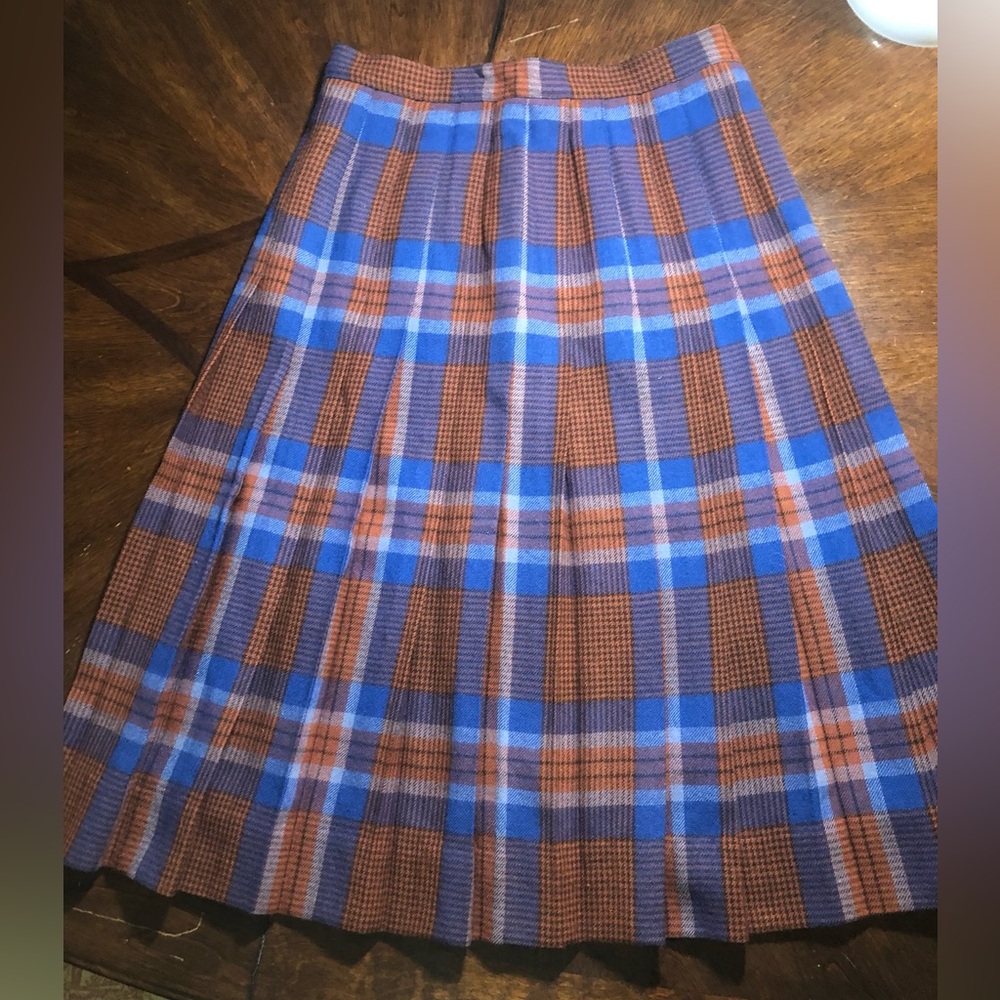 vintage plaid skirt